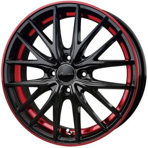 スタッドレス 155/65R14 4本 14インチ ホイール M1 ブラック レッドクリア 業販｜m2k