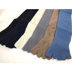 絹 メンズ5本指ソックス シルク 天然素材 紳...の詳細画像1