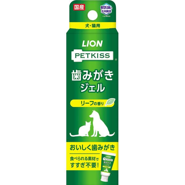 ライオン (LION) ペットキッス 歯みがきジェル リーフの香り 40g (PETKISS)