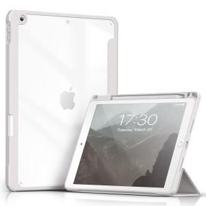 Aoub iPad 9世代 ケース 10.2 インチ iPad ケース 第9/8 /7世代 2021 2020 2019 透明バックカバー ペン収納｜m2nd-rozeo