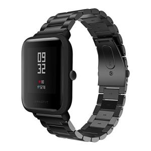 huami Amazfit Bip バンド Comtax ステンレスバンド 20mm 交換ベルト huami Amazfit Bip/Gear Sport 対応 オシャレ