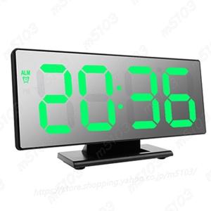 置き時計 デジタル時計 電子時計 テーブル 温度表示 多機能 大画面 スヌーズ 夜 大番号表示 LED デスクトップ アラーム時計 おしゃれ｜m5103