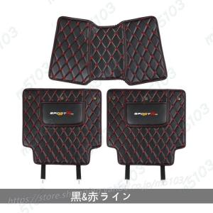 シートバック アームレストカバー 日産 エクストレイル T32 NT32 HT32 HNT32 専用 キックガード ポケット付き PUレザー 黒　3PCS｜m5103