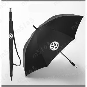 新品 フォルクスワーゲン VW アンブレラ 最新型長傘 雨傘 超撥水 紫外線遮蔽 UVカット 210T 梅雨対策 晴雨兼用 収納袋付き 車専用傘｜m5103