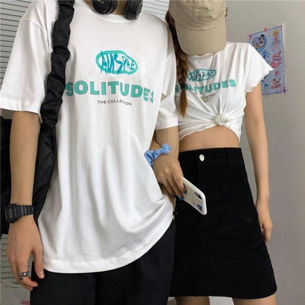 カップル tシャツ カジュアル 韓国