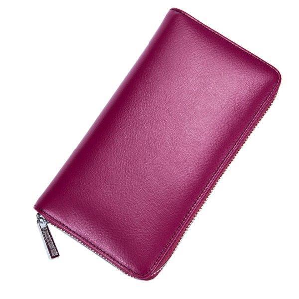 カードのための大旅行財布のパスポートホルダーrfidオーガナイザーは紫色になる