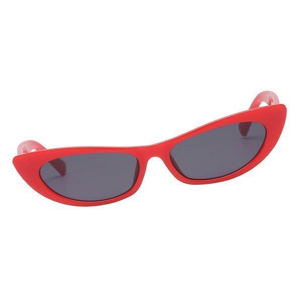 女性メガネキャットアイヴィンテージファッションミラーサングラスUV400赤