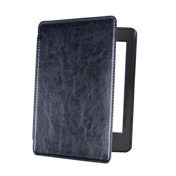 Kindle  42018スマートスリープアウェイクフリップカバーケース用 - ブラック
