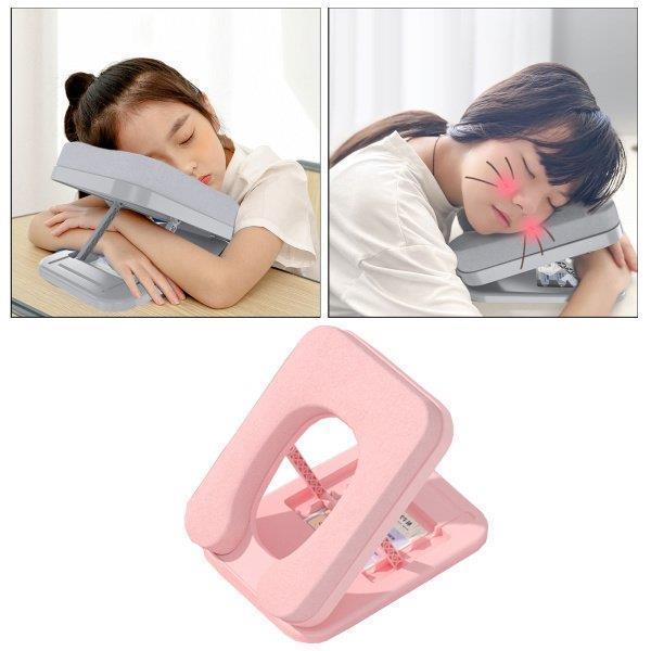 昼寝枕メモリーフォーム中空形状腰痛を和らげる分離可能な軽量ピンク
