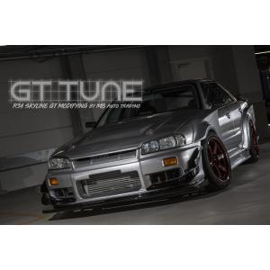 GT-tune フロントオーバーフェンダー（ER34用）　純正フェンダー貼り付けタイプ 約70ｍｍワイド　２ドア/４ドア