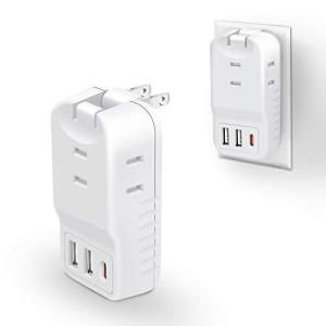 USBコンセント 電源タップ 3個口 USBポート×3 3.6A MSCIEN 電源タップ USBタップ タコ足