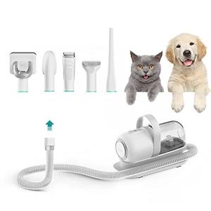 Neabot ペット グルーミング クリーナー 5 in 1 トリミング 犬用 猫用 電動 バリカン ヘアクリッパー ヘアブラシ ペット用 掃除機（日