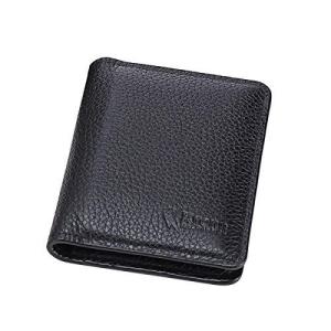 Krone Kalpasmos 男性用財布RFIDブロッキング本革メンズウォレットミニマリストショート二つ折りクレジットカード名義人