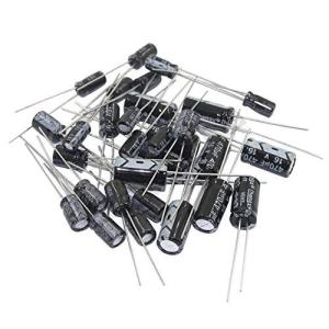 Ren He 電解コンデンサ 0.22-470uF 電解コンデンサキット 12種類 120個入り アルミ電解コンデンサー 16V/25V/50V 電子