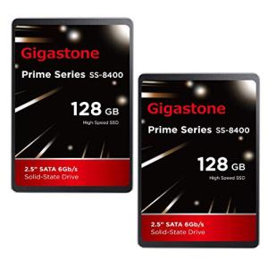 Gigastone 128GB 内蔵 2.5インチ SSD 2枚セット 3D NAND搭載 SATA III 6Gb/s 2.5 inch 7mm (