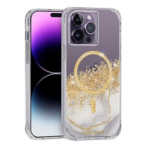 CaseMate Karat Marble MagSafe対応 抗菌 3.0m落下耐衝撃 iPhone 14 Pro Max