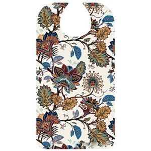 Botocoo 食事エプロン 介護用 よだれかけ お大人 おしゃれ花柄 ポケット付き 高齢者 外食用食べこぼし防止 撥水加工 汚れにくい 洗いやすい