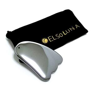 Elsoluna かっさプレート かっさマッサージ 美顔 天然石 パワーストーン