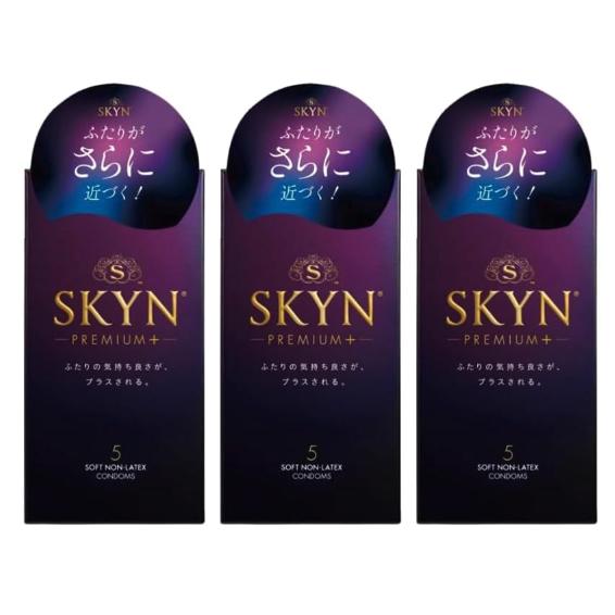 【3箱セット】 不二ラテックス スキン プレミアムプラス 5個 SKYN コンドーム