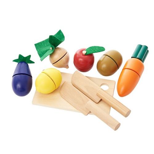 エドインターのPETIT MARCHE　いっしょにサクサク!おままごと  在庫限り　木製ままごと