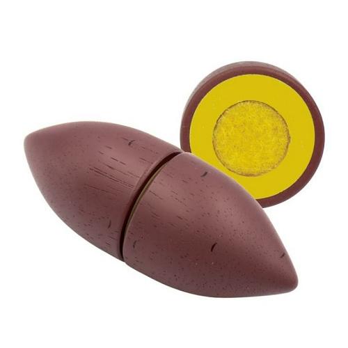 エドインターの木のおままごと食材　ほくほくさつまいも アルコール除菌OK 木製ままごと