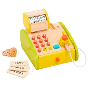 エドインター　森のくるくるピッピ　レジスター  森の遊び道具　ごっこ遊びを楽しむ木製玩具