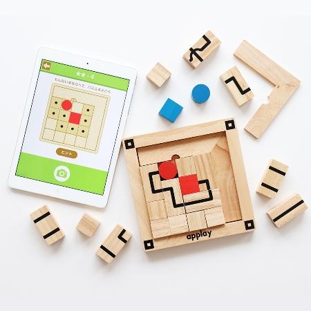 エドインターの木製脳トレパズル×アプリ　 Route Finder（ルートファインダー）　
