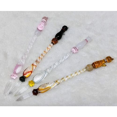 グラスカオリア　ガラスペン　にゃんこペン　glasｓ kaoria