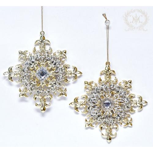 ハルモニア　アクリルＧ＆Ｓスノーフレイクオーナメント２種セット　クリスマス　Harmonier