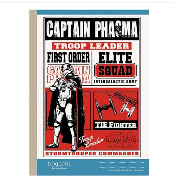 ナカバヤシ スターウォーズビンテージ柄 ロジカルＢ５ノート単品　Ａ罫３０枚  ノS-130A-4