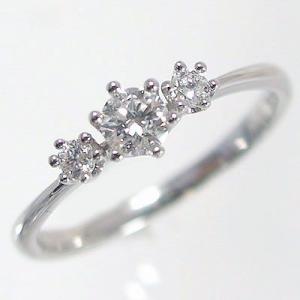 プラチナ ダイヤモンド スリーストーン 婚約指輪 結婚記念日 プレゼント Pt900 指輪 ダイヤ 0.3ct｜ma38