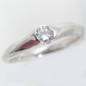 鑑定書付 ダイヤモンド プラチナ 婚約指輪 エンゲージリング 0.3ct D-VS1-EX PT900 ダイヤ 指輪｜ma38