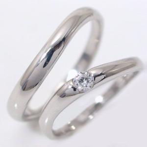プラチナ ダイヤモンド 結婚指輪 マリッジリング ペアリング ペア 2本セット Pt900 指輪 ダイヤ 0.1ct｜ma38