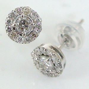 ダイヤモンド ピアス ホワイトゴールド ダイヤピアス K18wg ダイヤ 0.3ct｜ma38