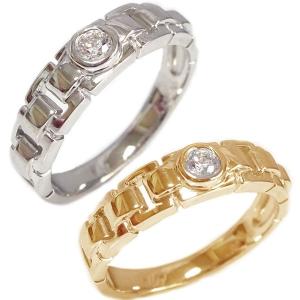 結婚指輪 マリッジリング ピンクゴールド ホワイトゴールドK10 ダイヤモンド ペアリング 2本セット K10pg K10wg ブライダル｜ma38