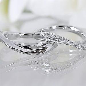 ダイヤモンド ホワイトゴールド ペアリング 結婚指輪 マリッジリング 2本セット K10WG 指輪 ダイヤ 0.08ct｜ma38