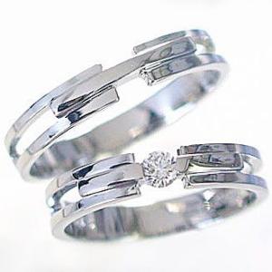 プラチナ ダイヤモンド 結婚指輪 ペアリング マリッジリング ペア 2本セット Pt900 指輪 ダイヤ 0.10ct｜ma38