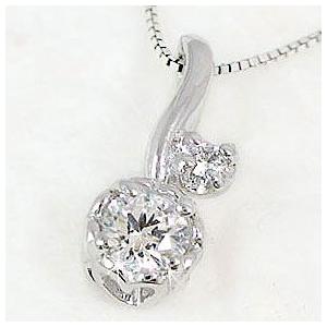 ダイヤモンド ネックレス ホワイトゴールド ペンダント ダイヤ 0.16ct K18wg｜ma38