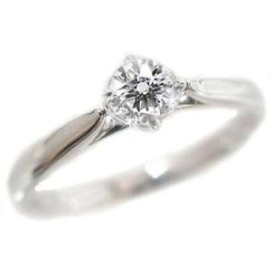 鑑定書付 プラチナ ダイヤモンド 婚約指輪 エンゲージリング