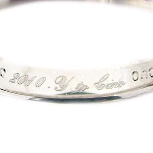 リングの文字刻印 文字入れ 誕生日 記念日の日付 名前 イニシャル