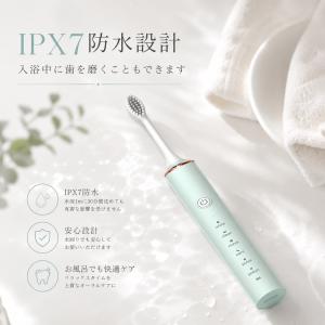 電動歯ブラシ 本体+替えブラシ4本セット 音波...の詳細画像2