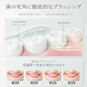 電動歯ブラシ 本体+替えブラシ4本セット 音波...の詳細画像4