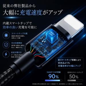 ライトニングケーブル iPhone 2m 3本...の詳細画像4