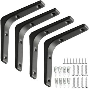 250mmx200mmx30mm 棚受け金具L字金具 スチール製 ブラケット 4本入