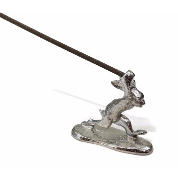 鳥獣戯画 鋳物のうさぎの香立て Insence holder rabbit