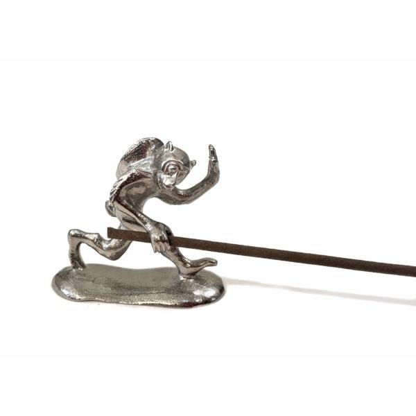 鳥獣戯画 鋳物の猿の香立て Insence holder monkey