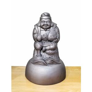 恵比寿様　置物　縁起物　骨董　7kg 磁石つかない 木製 恵比寿様 恵比須様 えびす 七福神 縁起物 骨董