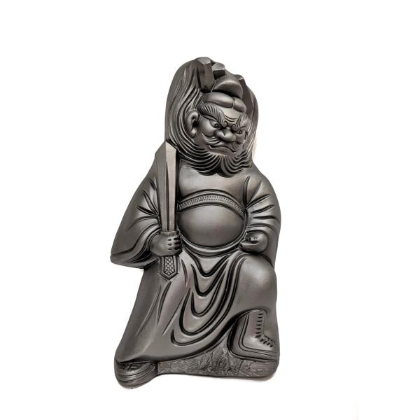 鍾馗様 大 いぶし瓦 壁掛け用