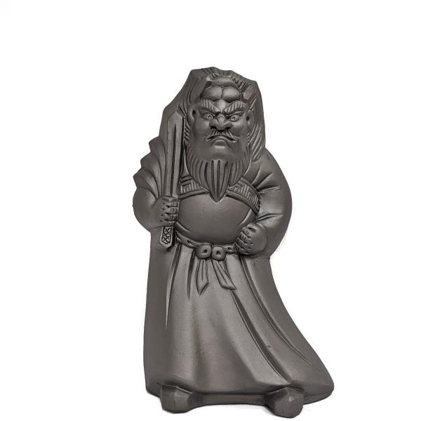 鍾馗様 中 いぶし瓦 壁掛け用