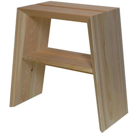 杉のスツール 日本製 hyggelig stool  W42cm D21cm H40cm